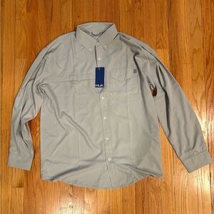 Huk Fishing Shirt Long Sleeve Men’s Medium $60 Retail New Gray